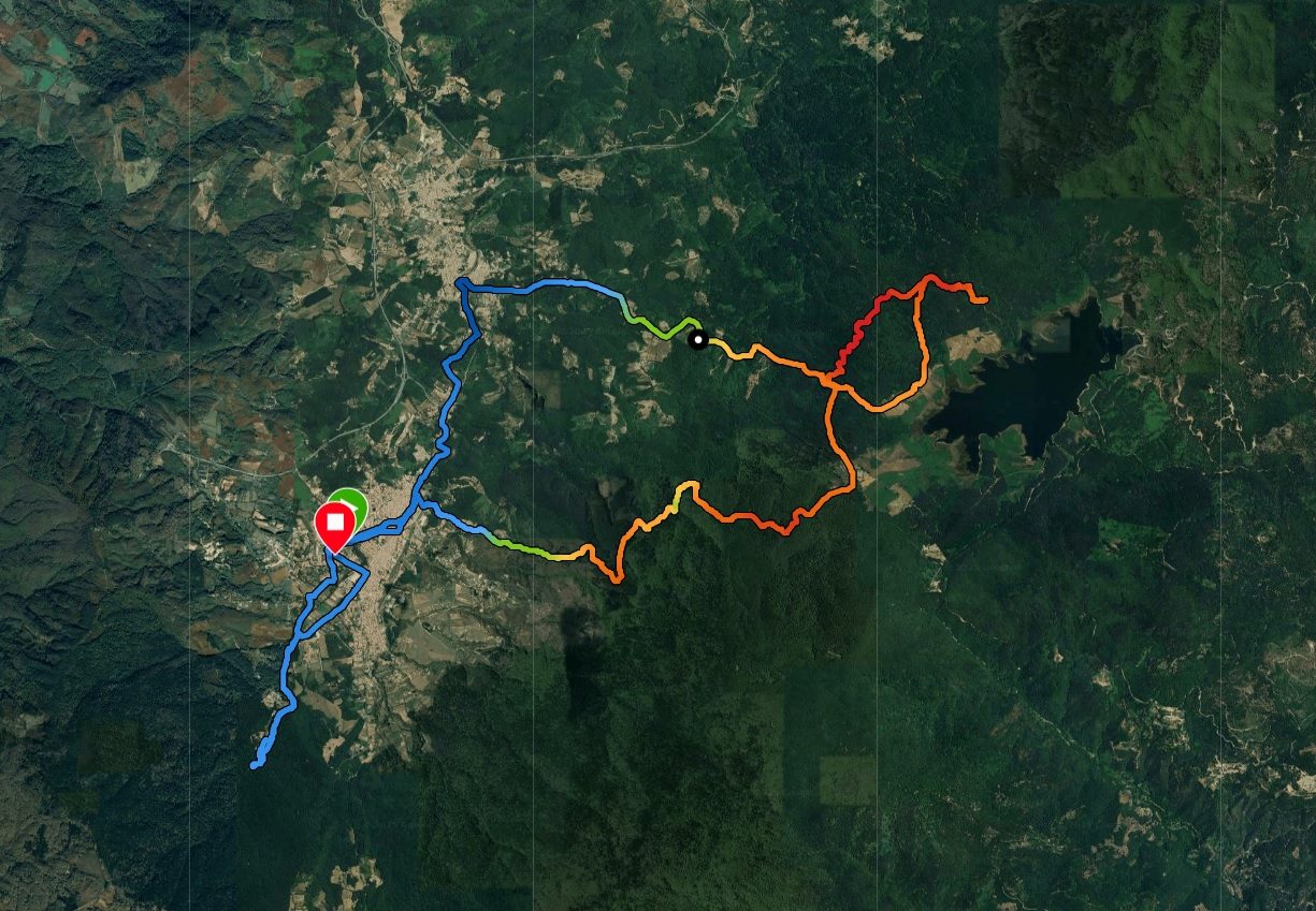 Mappa del percorso MTB Castello della Baronessa
